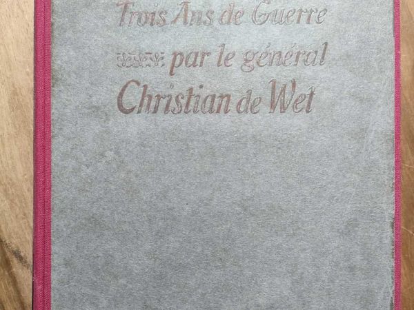 Restauration d'un ouvrage "Trois ans de guerre"