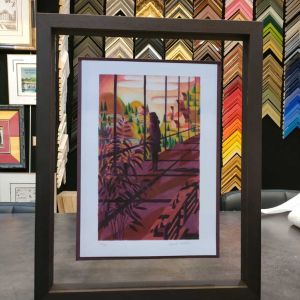 Encadrement entre 2 verres