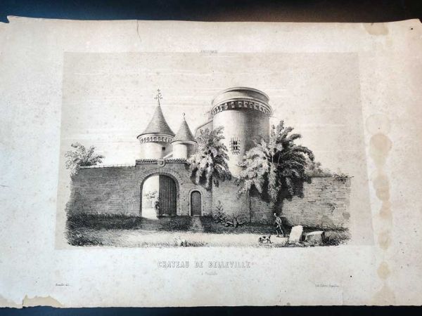 Restauration Château de Belleville - avant