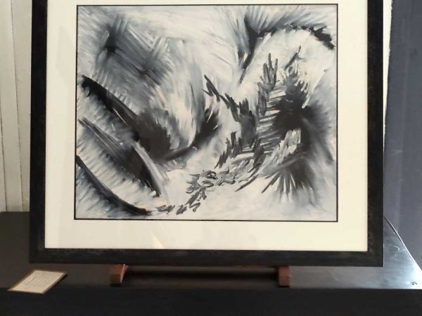 Encadrement d'un dessin noir et blanc