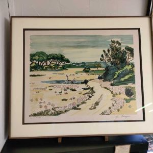 Brayer Paysage provençal - Epreuve de l'artiste encadrée 70.5cm x 85cm