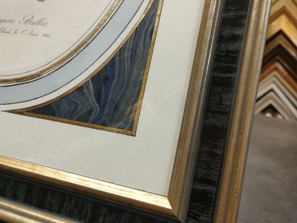 Détail de baguette et lavis